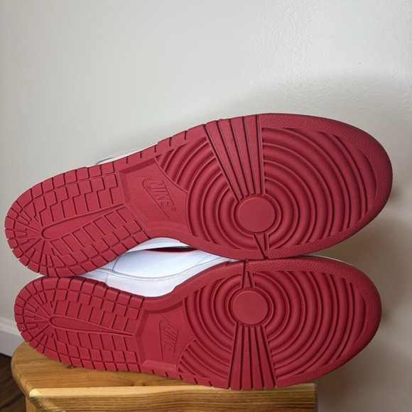 Nike Dunk Hi Men's Size 14 White/Gym Red Sneakers Shoes Authentic  904233-102 - Picture 6 of 8